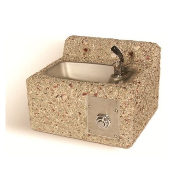 Zdrój wody pitnej Zdrojownia DFWM-12, wibrobeton, ścienny, krótki