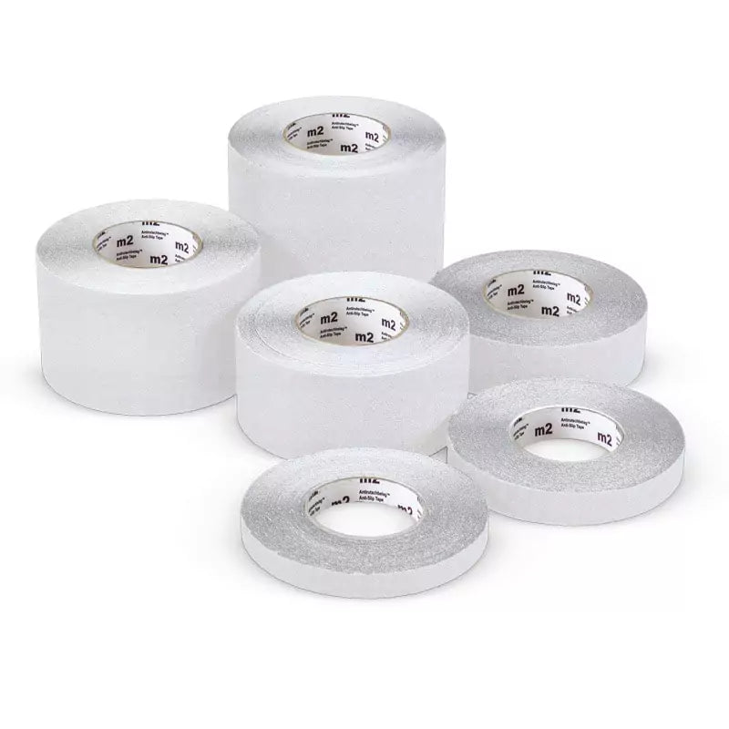 Taśma antypoślizgowa Easy Clean R10, rolka, biała, S*D 25 mm*18,3 m