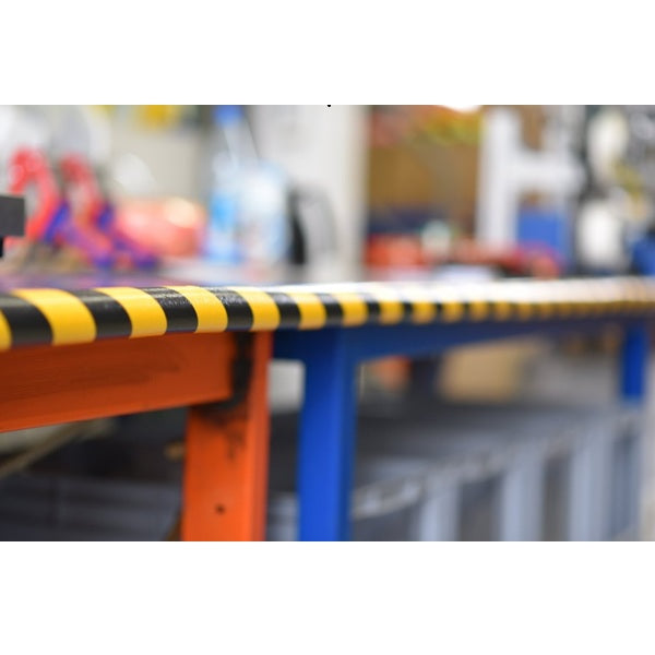 Elastyczny profil ostrzegawczo-ochronny Knuffi, typ A, mrozoodporny, żółty/czarny 1000 mm