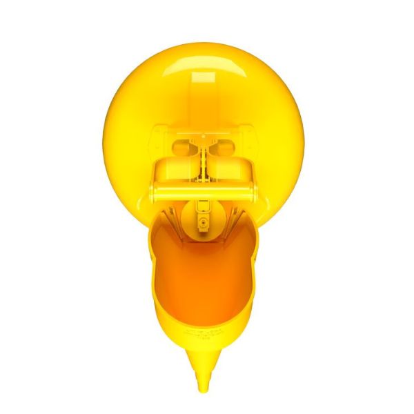 Pojemnik zabezpieczający Justrite stalowy na płyny łatwopalne 7,5 l, Typ I, lejek, żółty