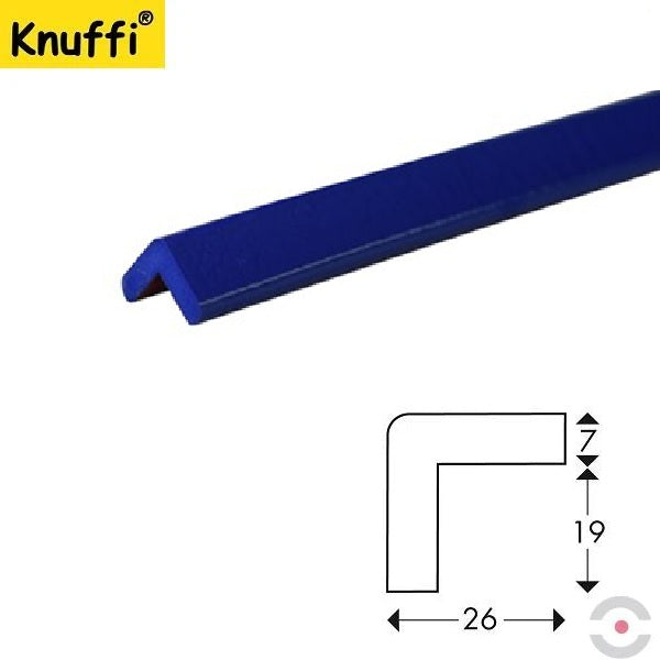 Elastyczny profil ostrzegawczo-ochronny Knuffi, typ E, niebieski, 1000 mm