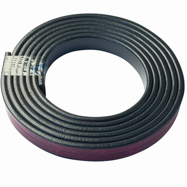 Elastyczny profil ostrzegawczo-ochronny Knuffi, typ F, antracyt, 1000 mm