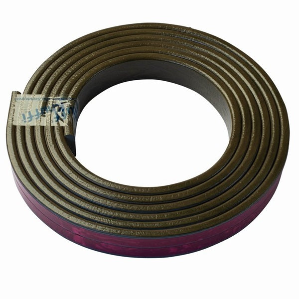 Elastyczny profil ostrzegawczo-ochronny Knuffi, typ F, drewno khaki, 1000 mm