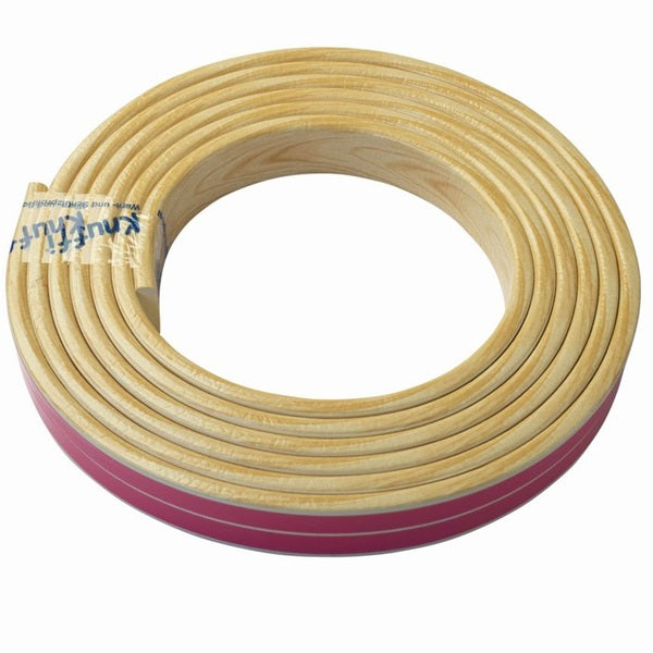 Elastyczny profil ostrzegawczo-ochronny Knuffi, typ F, drewno naturalny, 1000 mm