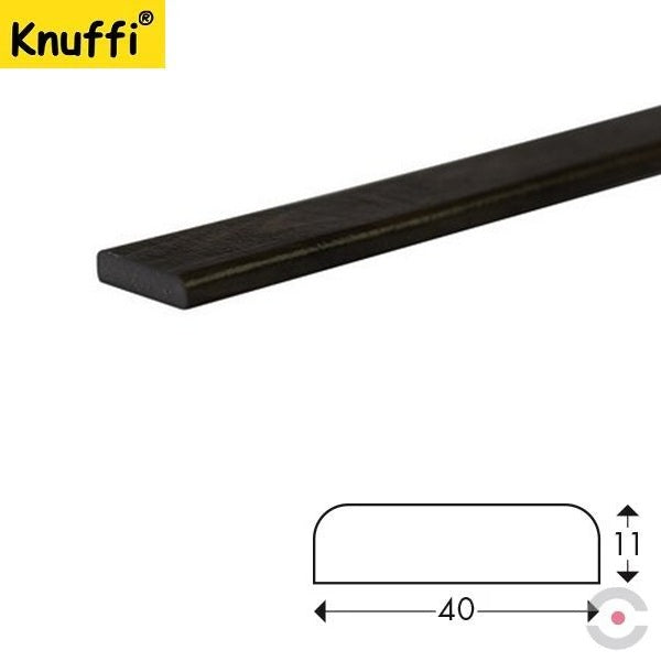 Elastyczny profil ostrzegawczo-ochronny Knuffi, typ F, drewno ciemny, 1000 mm