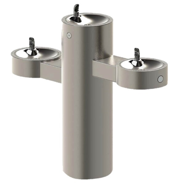 Zdrój wody pitnej Zdrojownia GRQ, 3*misa okrągła, satynowy