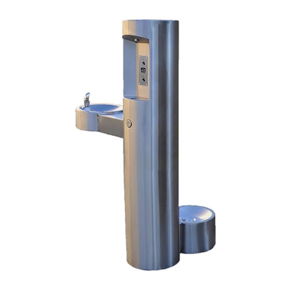 Stacja wody pitnej Zdrojownia GYM-PF, źródełko, nalewak do butelek, poidełko, sensor