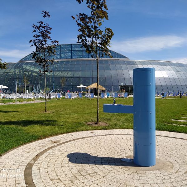 Stacja wody pitnej Zdrojownia GYM, źródełko, nalewak do butelek