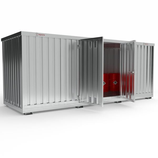 Magazyn chemiczny izolowany Topserw SLT 6*2, S*G*W 6075*2075*2375 mm, galwanizowany, jednomodułowy