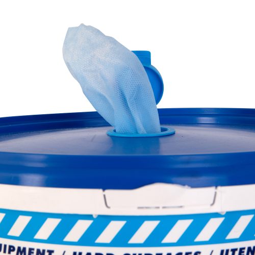 Ściereczka czyszcząca, antybateryjna DIRTEEZE Surface Sanitising, 20*20 cm, wiaderko dozujące, 1000 szt.