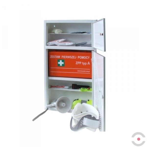 Punkt pierwszej pomocy dla hoteli, szafa, Zestaw Pierwszej Pomocy typu A, kolor pomarańczowy
