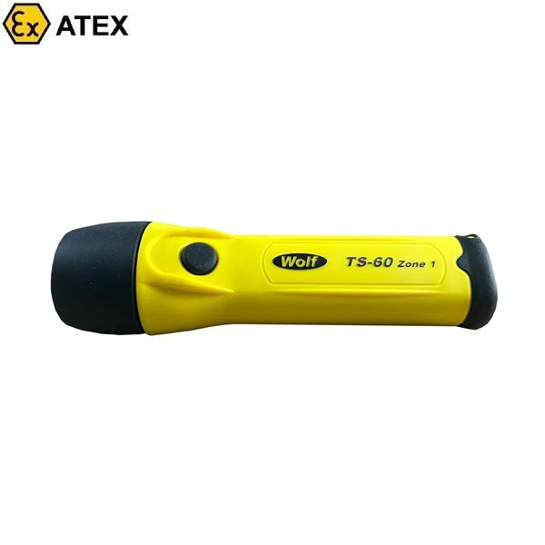 Latarka Ex ATEX Topserw WOLF TS-60 bateryjna, prosta, Zone ‘1’, ‘21’