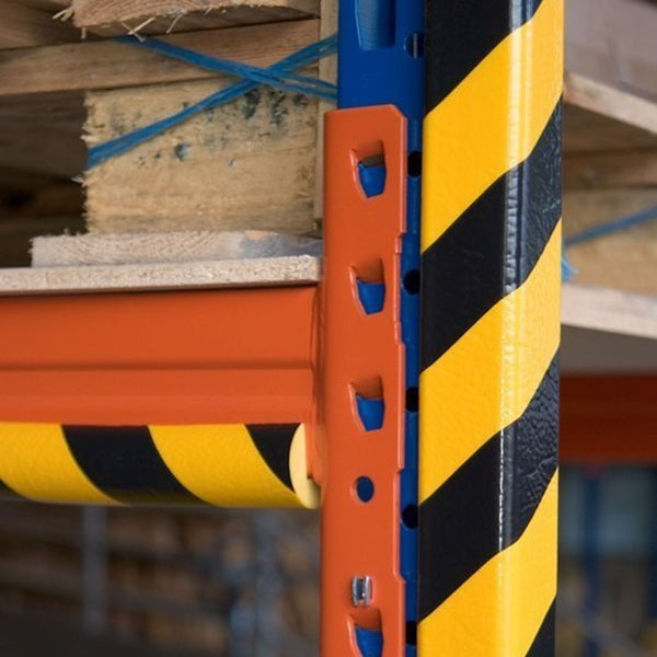 Elastyczny profil ostrzegawczo-ochronny Knuffi, typ E, magnetyczny, żółty/czarny, 1000 mm