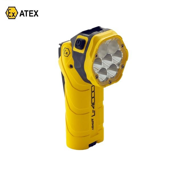 Latarka Ex ATEX Topserw ADALIT L-4000 akumulatorowa, ruchoma głowica, 7*LED, Zone ‘0’, ‘20’