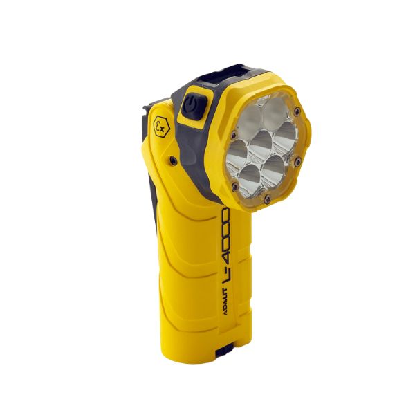 Latarka Ex ATEX Topserw ADALIT L-4000A bateryjna, ruchoma głowica, 7*LED, Zone ‘0’, ‘20’