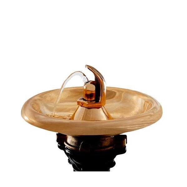 Zdrój wody pitnej Zdrojownia M-C76B-PF, 2*misa okrągły, stylizowany, poidełko, ADA