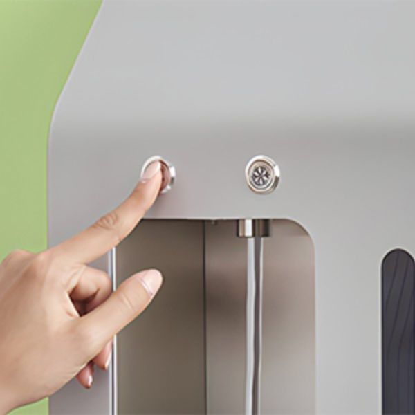 Dystrybutor wody pitnej Zdrojownia WALL 2P COLD/FIZZ z 2 przyciskami, ścienny