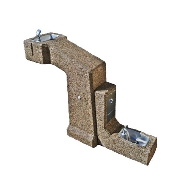 Zdrój wody pitnej Zdrojownia DFBF-36-PF, wibrobeton, 1*misa, poidełko