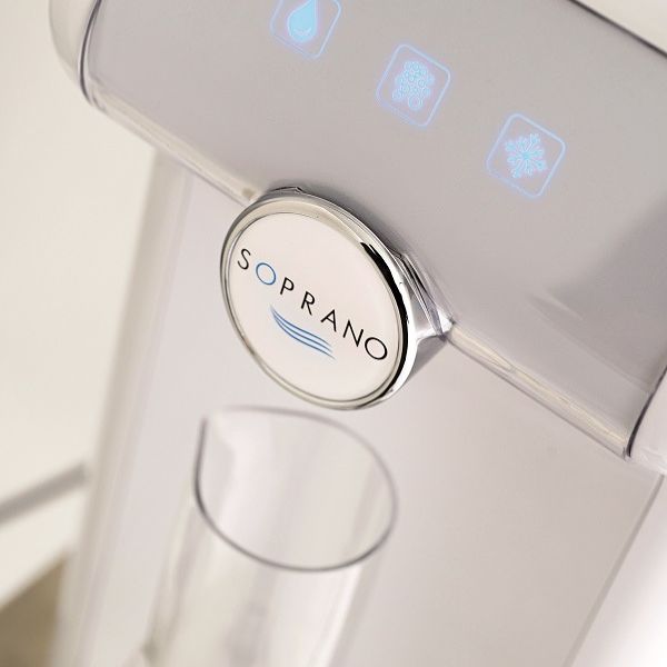 Dystrybutor wody pitnej Zdrojownia COMPACT FIZZ, stołowy, biały, woda gazowana, chłodzona