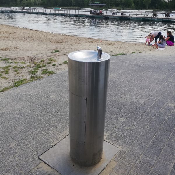 Zdrój wody pitnej Zdrojownia GRF, postumentowy, 1*misa okrągła