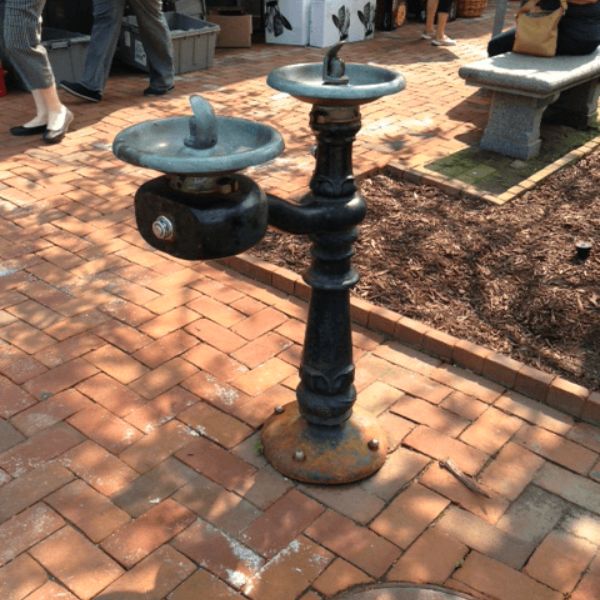 Zdrój wody pitnej Zdrojownia M-C76B, 2*misa okrągła, stylizowany, ADA