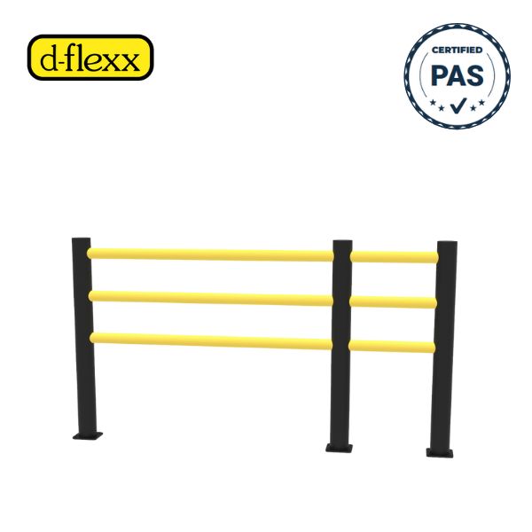 Elastyczna bariera ochronna d-flexx DELTA, 3 belki