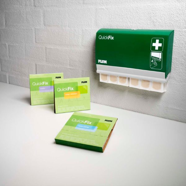 Dozownik plastrów Plum QuickFix, wykrywalne 2*45 szt