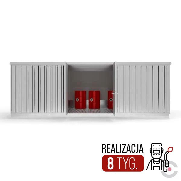 Magazyn chemiczny izolowany Topserw, SLT 6*3, S*G*W 6290*2970*2394 mm, jednomodułowy