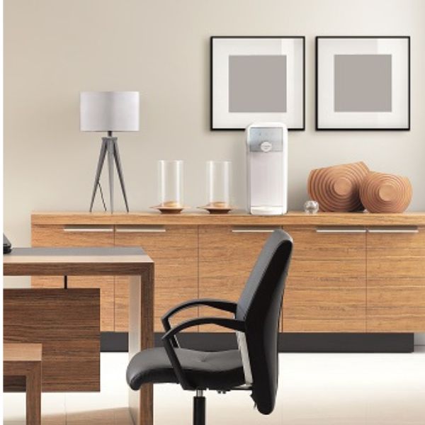 Dystrybutor wody pitnej Zdrojownia COMPACT FIZZ, stołowy, biały, woda gazowana, chłodzona