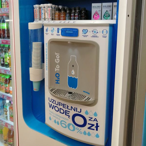 Dystrybutor wody pitnej Zdrojownia BF 16-BCD, naścienny, sensor, licznik