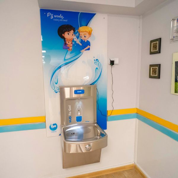 Stacja wody pitnej Zdrojownia A171-BF12-BCD, źródełko/dystrybutor, sensor, licznik