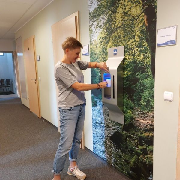 Dystrybutor wody pitnej Zdrojownia WALL 1P Touch Free, bezdotykowy,ścienny