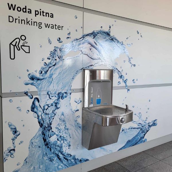 Stacja wody pitnej Zdrojownia A171-BF12, źródełko/dystrybutor, sensor