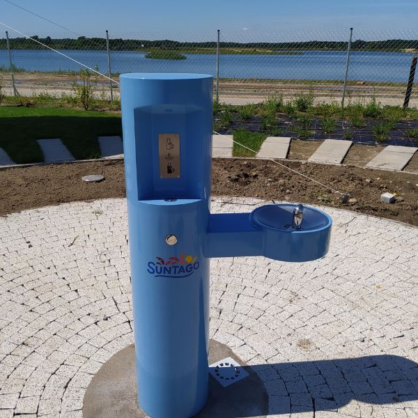 Stacja wody pitnej Zdrojownia GYM, źródełko, nalewak do butelek, sensor