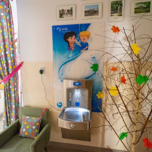 Stacja wody pitnej Zdrojownia A171-BF12-BCD, źródełko/dystrybutor, sensor, licznik