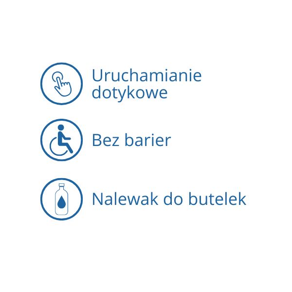 Zdrój wody pitnej Zdrojownia M-OBF, przycisk