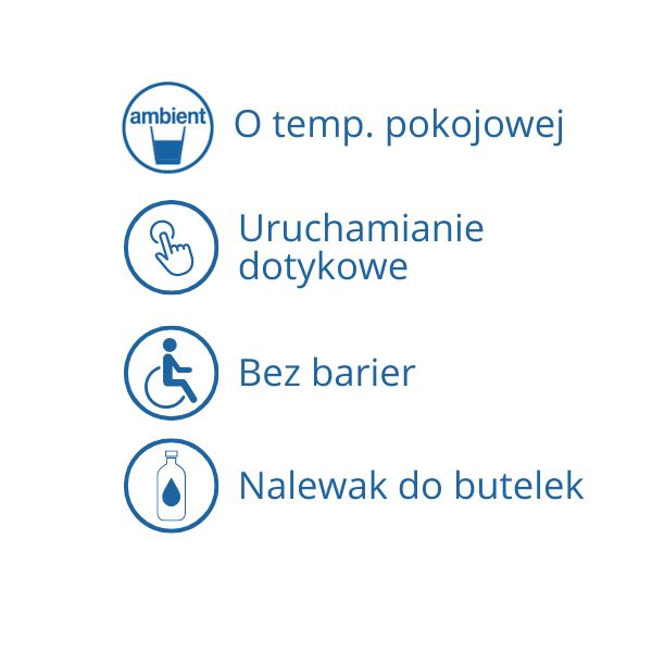 Stacja wody pitnej Zdrojownia A171-BF11, źródełko/dystrybutor, przyciski uruchamiające