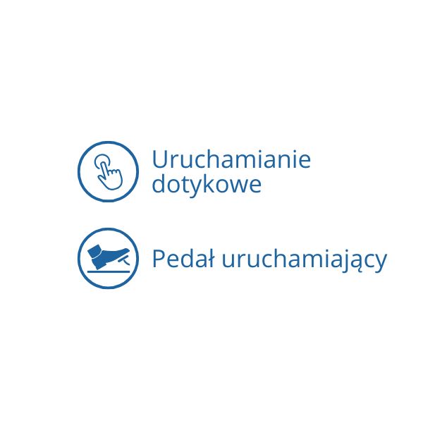 Zdrój wody pitnej Zdrojownia ECO-DF-F, prostokątny, przycisk, pedał nożny