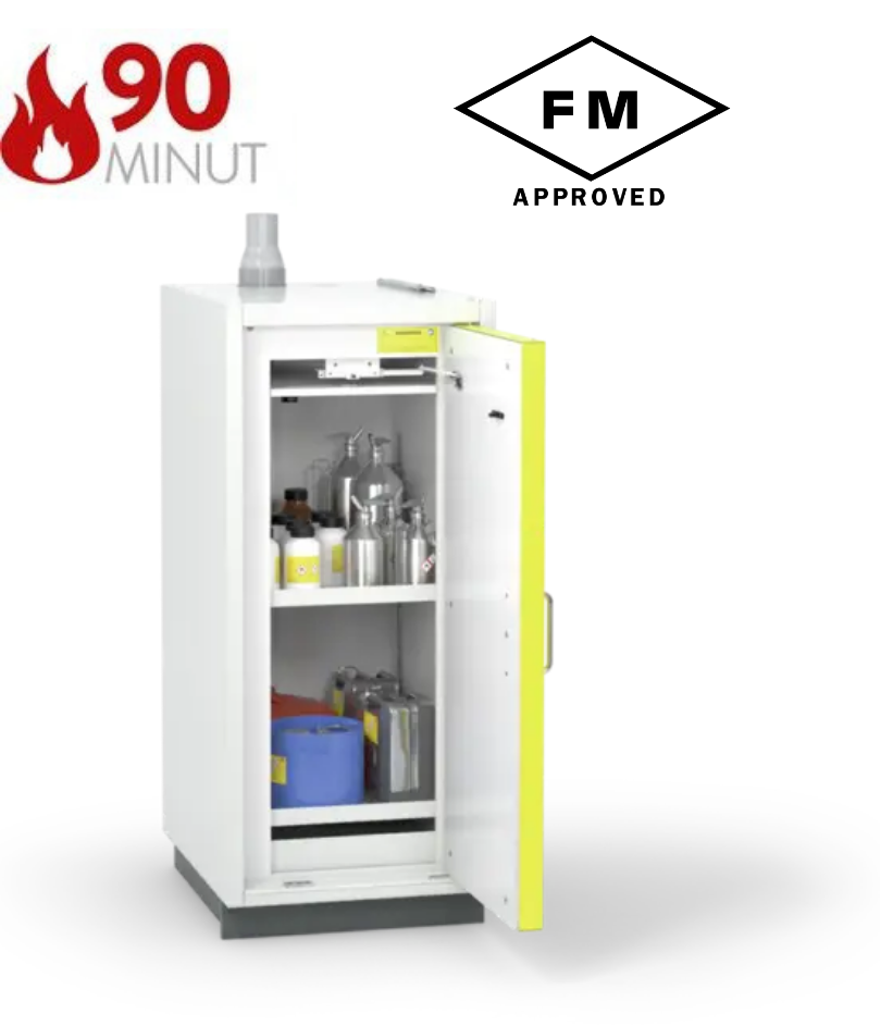 Szafa ognioodporna Topserw SAFE-90 SL, 2 półki, drzwi CLA żółte, CLASSIC, 90 min