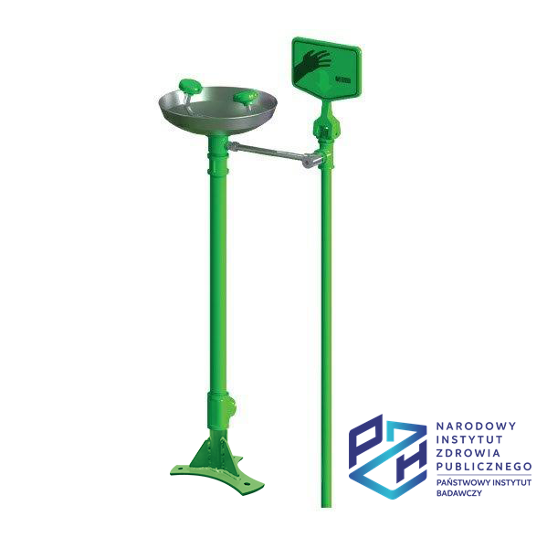 Oczomyjka Topserw, myjka do oczu i twarzy, misa SN, mocowana do podłogi, mrozoodporna