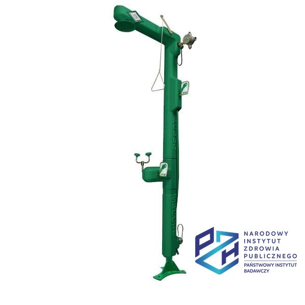 Oczomyjka Topserw, urządzenie łączone, mrozoodporne z ogrzewaniem kablowym - myjka do o/t, natrysk awaryjny (ABS), wąż do ciała, Ex ATEX, -34,5°C°C