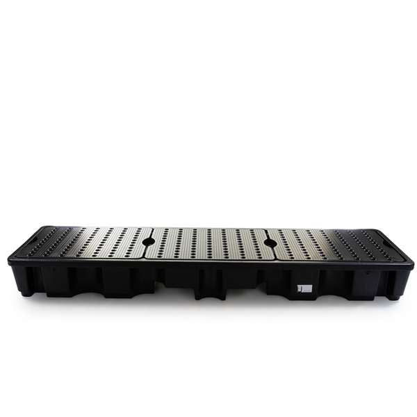 Wanna wychwytowa polietylenowa Topserw 235 l, beczka 4*200 l w linii, kratownica, czarny, MEDIUM
