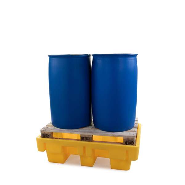 Wanna wychwytowa polietylenowa Topserw 230 l, beczka 2*200 l, bez kratownicy, żółty, MEDIUM