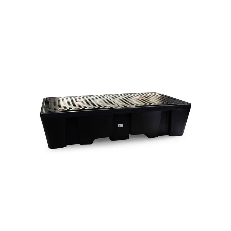 Wanna wychwytowa polietylenowa Topserw 1130 l, IBC 2*1000 l, kratownica, czarny, MEGA