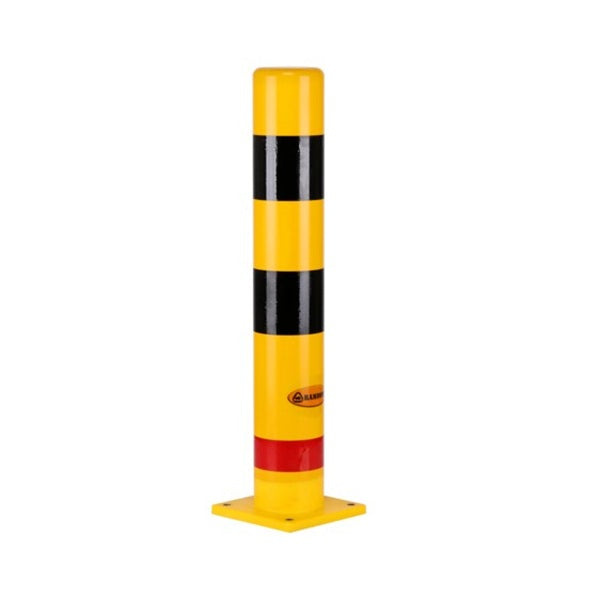 Słupek ostrzegawczy poliuretanowy, Śr*159 mm, do podłoża