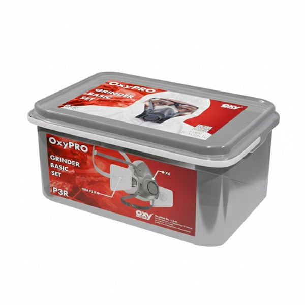 Zestaw ochronny OxyPro Szlif Grinder Basic (półmaska S+filtry ), wiaderko