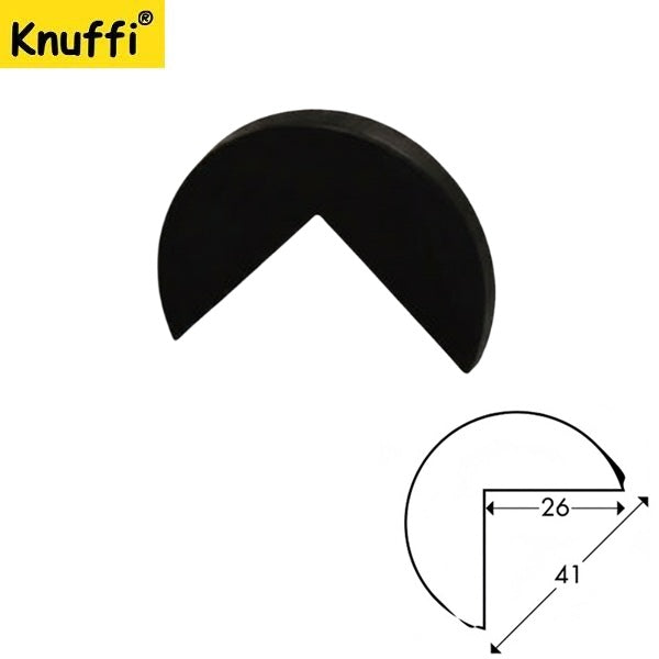 Zaślepka do profilu elastycznego Knuffi, typ A, czarna, 2 szt.