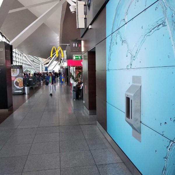 Dystrybutor wody pitnej Zdrojownia WALL 1P z 1 przyciskiem, ścienny