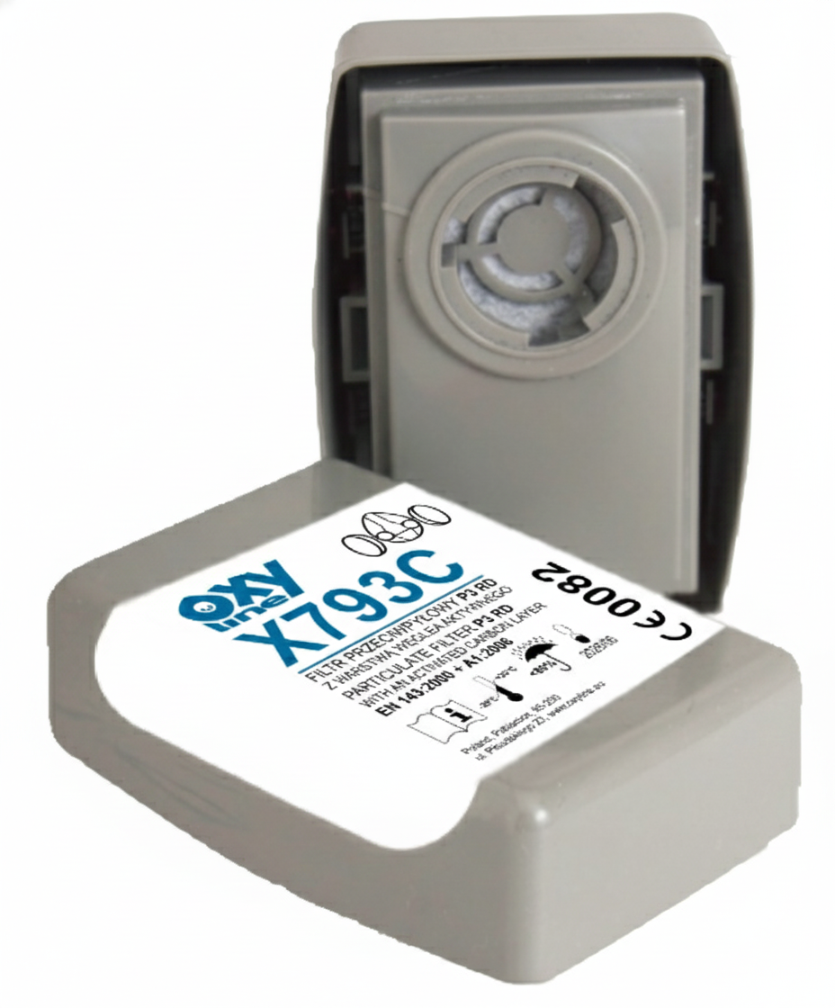 Zestaw OxyPro Szlif Grinder Standard (półmaska L+filtry), wiaderko