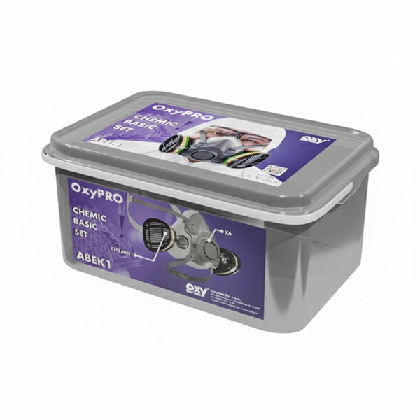Zestaw OxyPro Chemic Basic (półmaska L + pochłaniacz) wiaderko